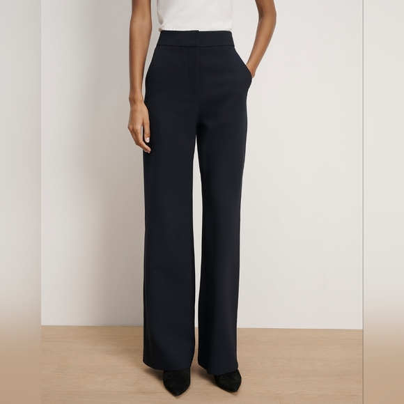 Veronica Beard Tonelli High Rise Wide Leg Trousers In White Size 4 - Picture 12 of 14